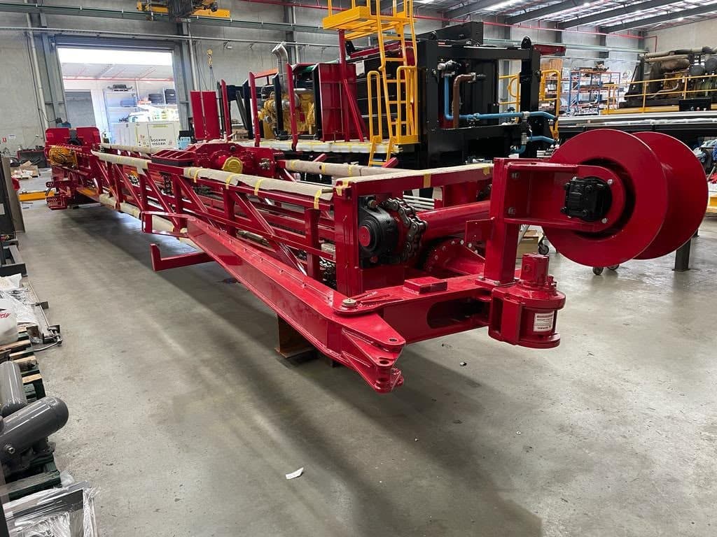 New OX-SR72 rig chassis under build in the Xplore Drilling workshop